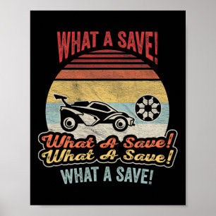 Poster Liga de Carros de Futebol Vintage Retro Que Salve