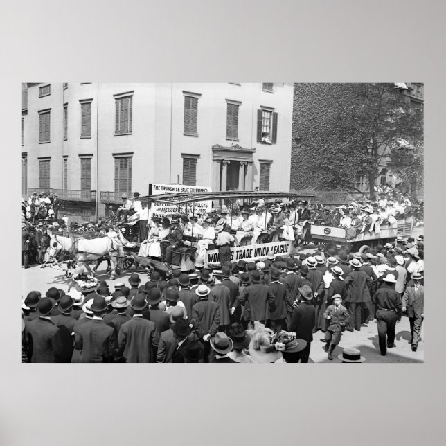 Pôster Liga Sindical das Mulheres: 1908 (Frente)