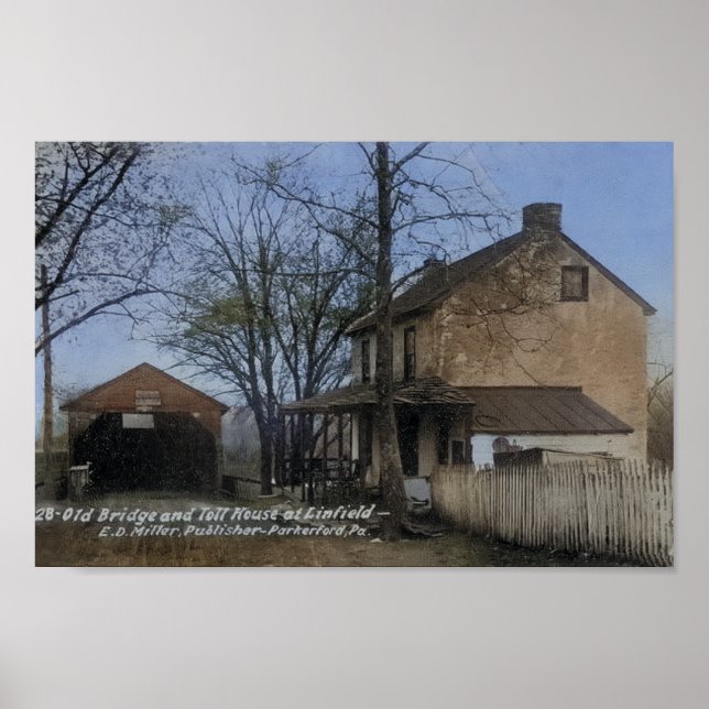 Poster Ligação de Linfield Coberta do Toll House PA (Frente)