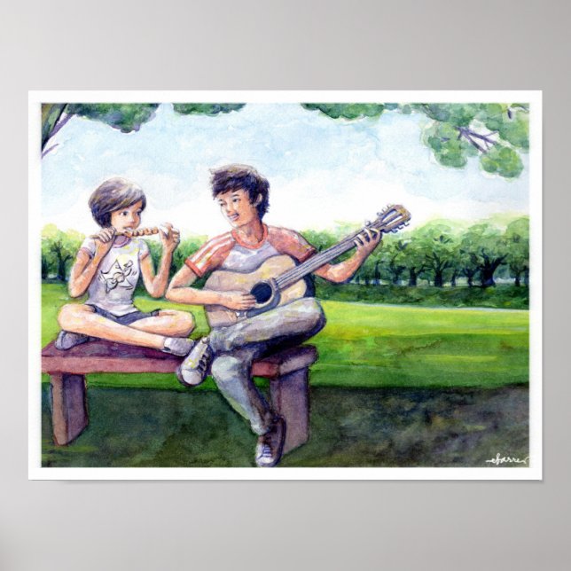 Poster "Ligaya" - inspirada pela canção Eraserhead (Frente)