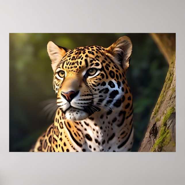 Poster Ligeiro e Gracioso Guepardo – O Animal Terrestre M (Frente)