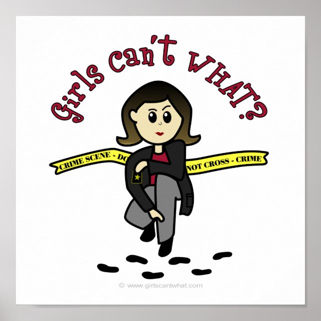 Pôster Light CSI Girl (Frente)