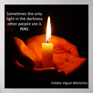 Poster Light in the Darkness Print