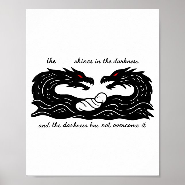 Poster Light Of The World Baby Jesus Christian Design  (Frente)