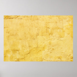 Poster light yellow abstract textured plaster on the wall