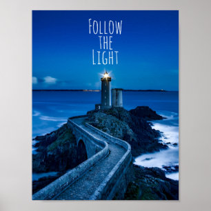 Poster Lighthouse Follow the Light