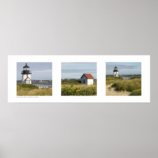 Pôster Lighthouse Nantucket, Massachusetts Triptych (Frente)