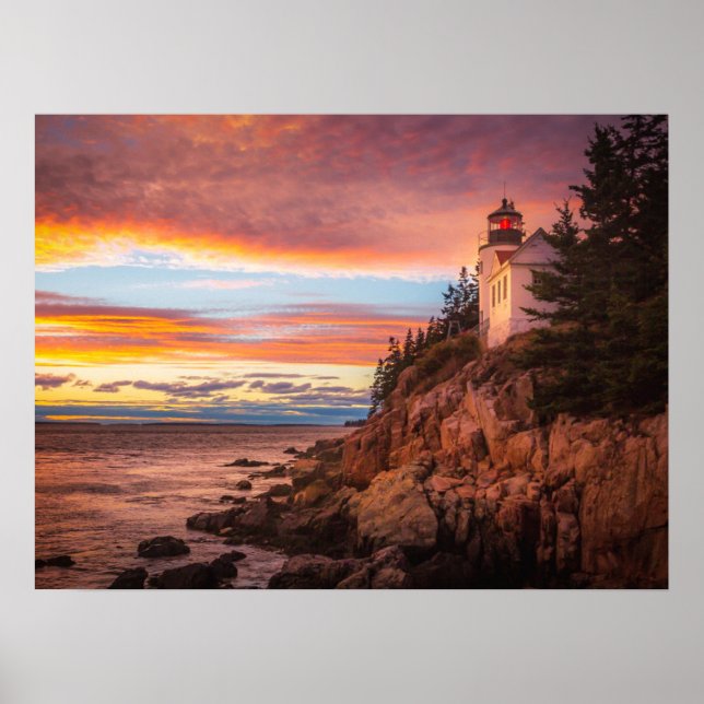Poster Lighthouses | Acadia National Park Maine (Frente)