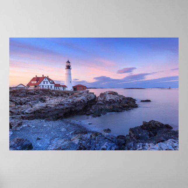 Poster Lighthouses | Cape Elizabeth, Maine (Frente)
