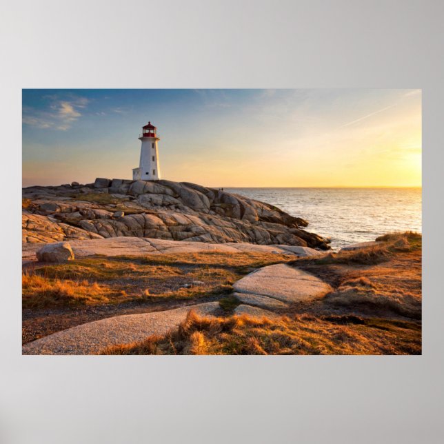 Poster Lighthouses | Peggy's Cove Nova Scotia (Frente)