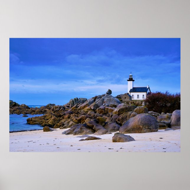 Poster Lighthouses | Phare de Pontusval France Finistere (Frente)