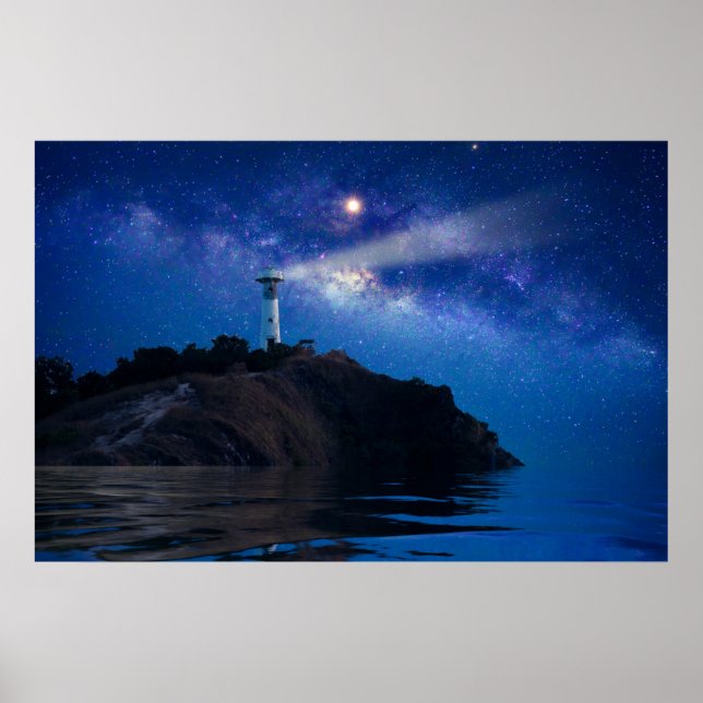 Poster Lighthouses | Starry Night Lighthouse (Frente)