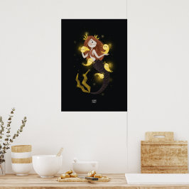 Poster LIGHTNING AXOLOTL por Alexandra Dikaia