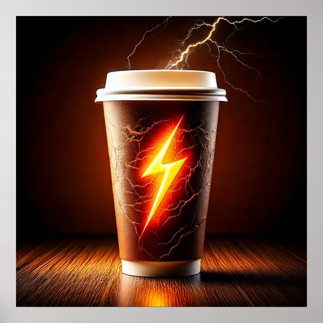 Poster Lightning Brew: Libere o poder do café (Frente)