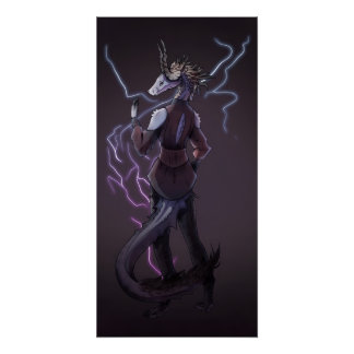 Pôster Lightning Dragon, licht draak