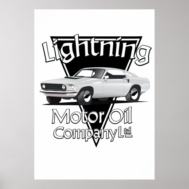 Poster Lightning Motor Oil Company Ltd. (Frente)