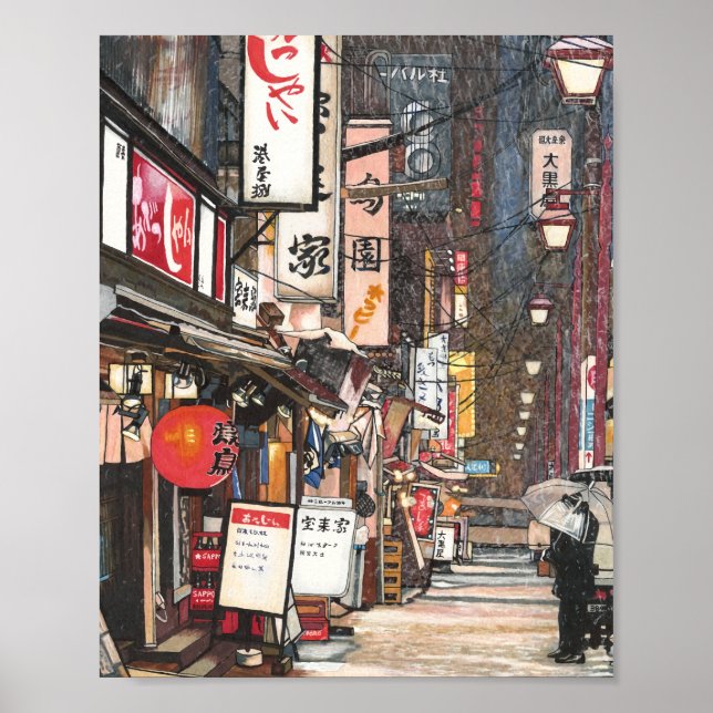 Poster Lights in the Snow  (Frente)