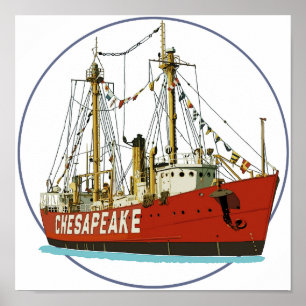 Pôster Lightship Chesapeake