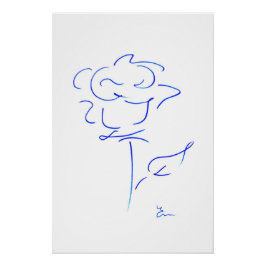 Pôster Lignes bleues 4