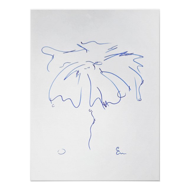 Pôster Lignes bleues 5 (Frente)