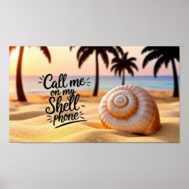 Poster Ligue-me no meu telefone celular da Shell