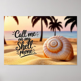 Poster Ligue-me no meu telefone celular da Shell