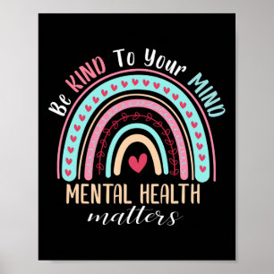 Poster Ligue-Se À Sua Mente Problemas De Saúde Mental Con