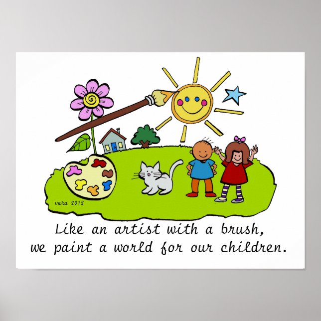 Pôster Like An Artist With a Brush (Frente)