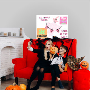 Poster Lil Boo'Ghost Kids Room Pastel Halloween Décor