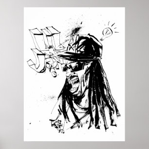 Pôster Lil Jon "colaboração por Jim Mahfood e Lil Jon "
