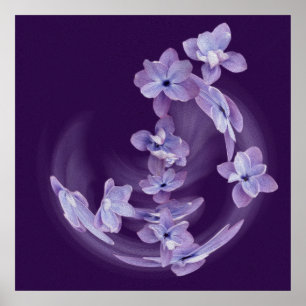 Poster Lilac em círculo