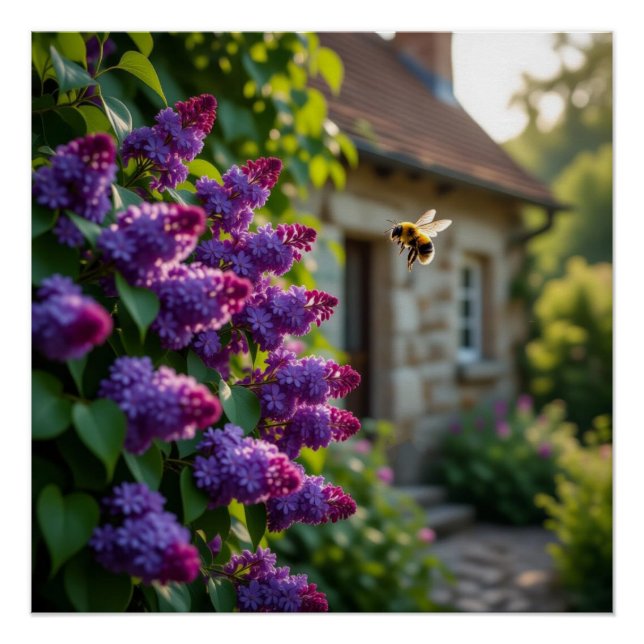 Pôster Lilac Flower (Frente)