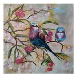 Pôster Lilac, rolo com bebê