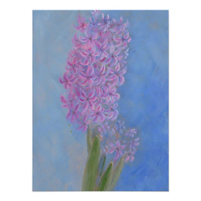 Pôster Lilac - Rosa Hyacinth (Frente)