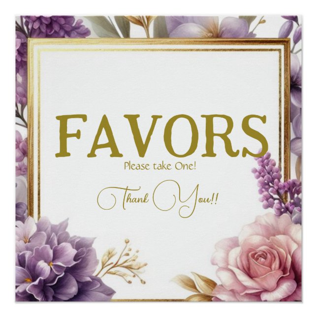 Pôster Lilac Vineyard Chá de panela Favorece Sinal (Frente)