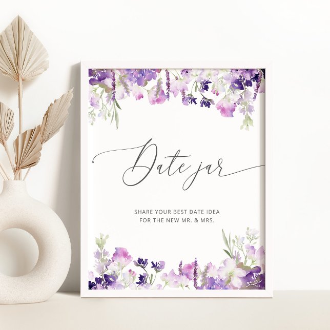 Poster Lilac Wildflower namora ideias noturnas. Data jar (Criador carregado)