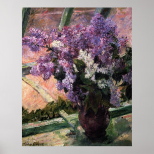 Pôster Lilacs em uma janela, Mary Cassatt