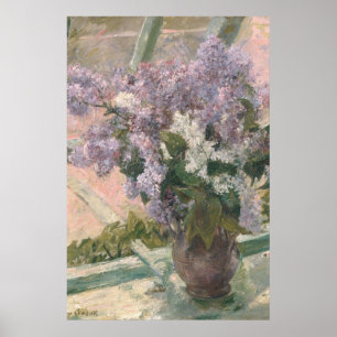 Poster Lilacs na janela por Mary Cassatt American Painter