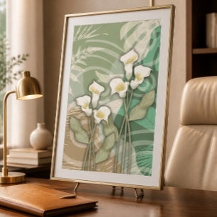 Poster Lilases Brancas 60x90cm