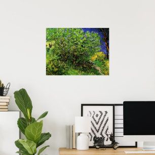 Poster Lilases por Vincent van Gogh, Flores de Jardim Ant