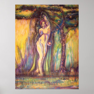 Pôster Lilith, Adam, o Diabo e a fruta no Éden