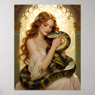 Poster Lilith e a Arte Bíblica do Serpente