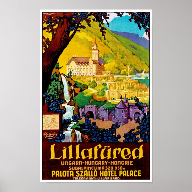 Poster Lillafured Hungary (Frente)