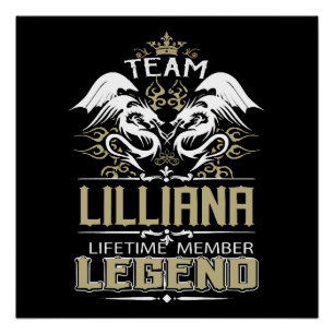 Pôster Lilliana Lilliana Dragão Membro Vitalício Lenda