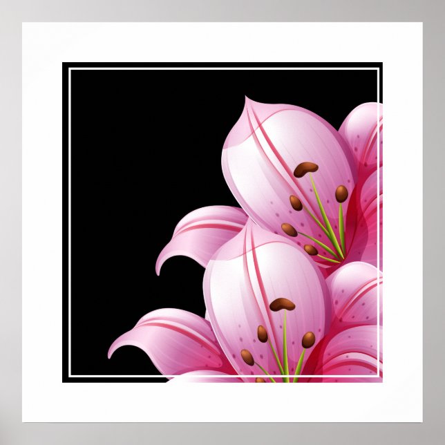 Poster Lillie poster-Rosa (Frente)