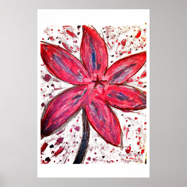 Poster Lillium Orientale (Frente)