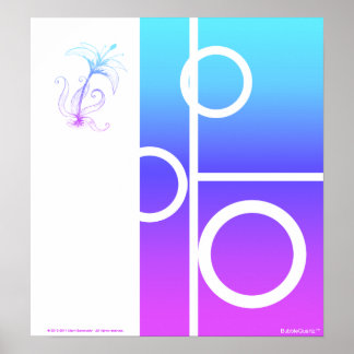 Pôster Lily abstrato