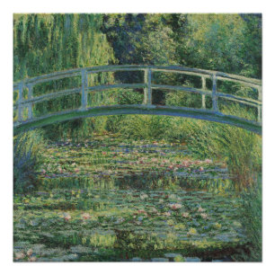Pôster Lily Pond, Painting Oil Landscape, Monet