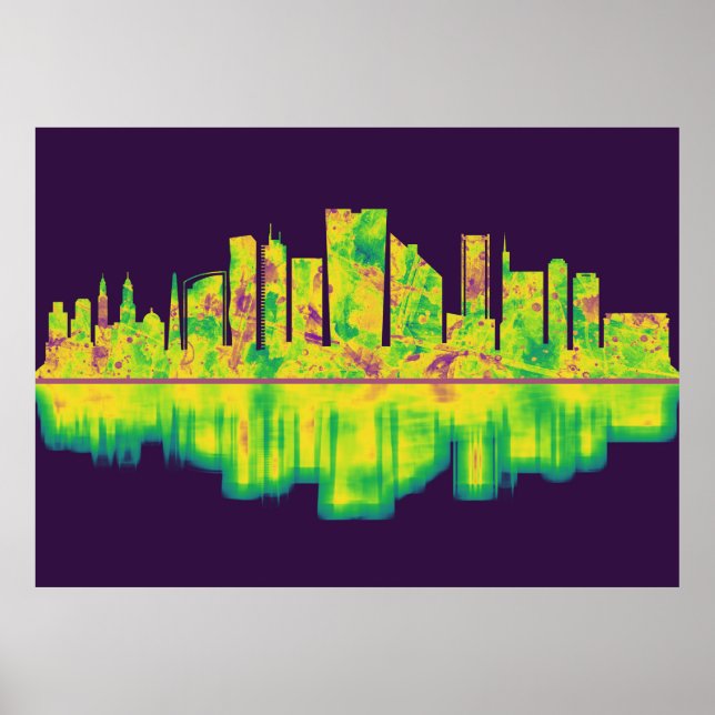 Poster Lima Peru Skyline (Frente)