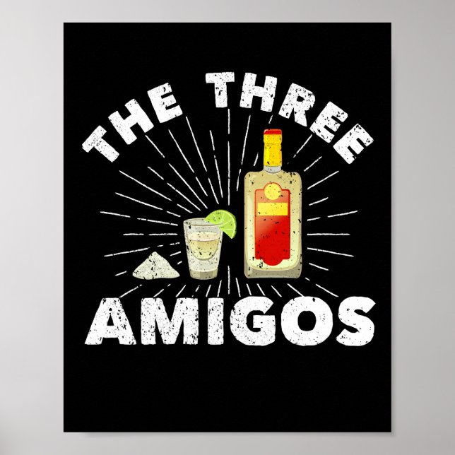 Poster Limão 3 Amigos Salt Tequila Mexicano (Frente)